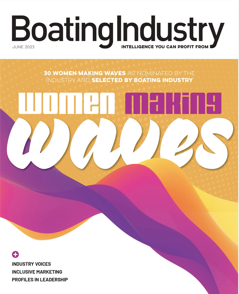 Boating Industry 2023 Women Making Waves magazine cover